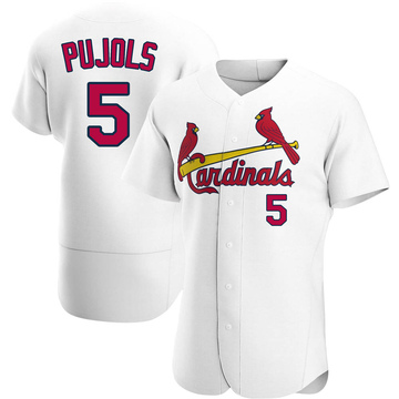 Albert Pujols Men's Authentic St. Louis Cardinals White Home Jersey