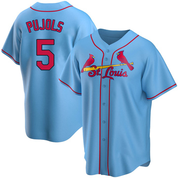 Albert Pujols Men's Replica St. Louis Cardinals Light Blue Alternate Jersey