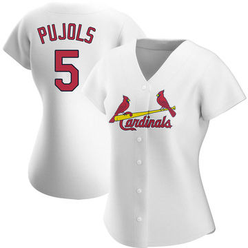 Albert Pujols Women's Replica St. Louis Cardinals White Home Jersey