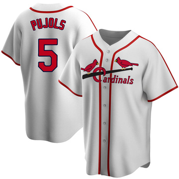 Albert Pujols Youth St. Louis Cardinals White Home Cooperstown Collection Jersey