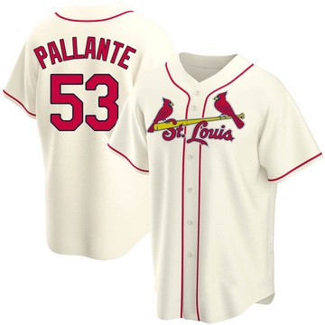 Andre Pallante Men's Replica St. Louis Cardinals Cream Alternate Jersey