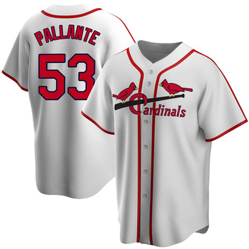 Andre Pallante Men's St. Louis Cardinals White Home Cooperstown Collection Jersey