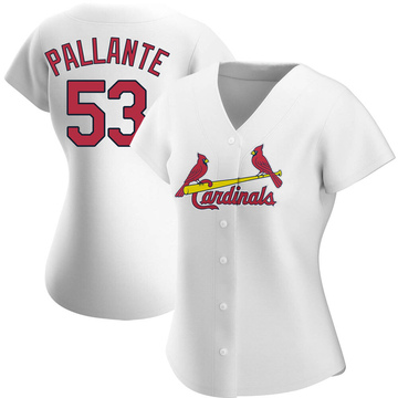 Andre Pallante Women's Replica St. Louis Cardinals White Home Jersey