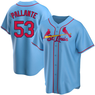 Andre Pallante Youth Replica St. Louis Cardinals Light Blue Alternate Jersey