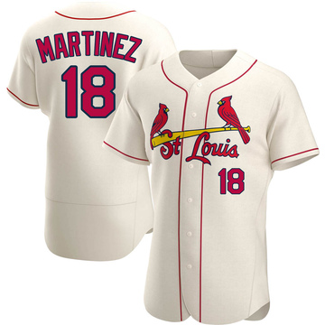 Carlos Martinez Men's Authentic St. Louis Cardinals Cream Alternate Jersey