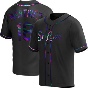 Carlos Martinez Youth Replica St. Louis Cardinals Black Holographic Alternate Jersey