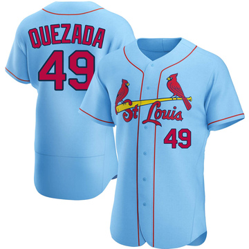 Johan Quezada Men's Authentic St. Louis Cardinals Light Blue Alternate Jersey