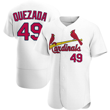 Johan Quezada Men's Authentic St. Louis Cardinals White Home Jersey