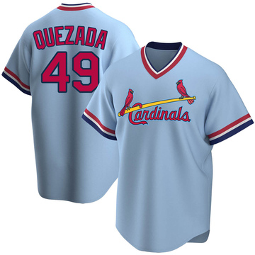 Johan Quezada Youth Replica St. Louis Cardinals Light Blue Road Cooperstown Collection Jersey