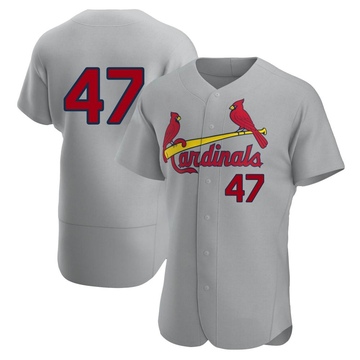 John King Men's Authentic St. Louis Cardinals Gray Road Jersey