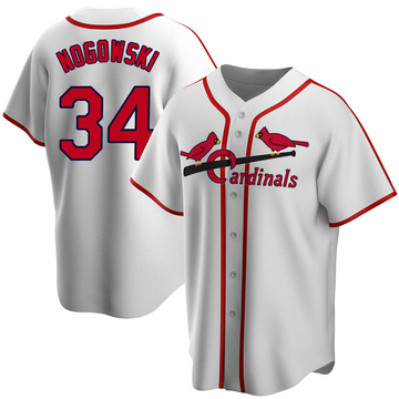 John Nogowski Men's St. Louis Cardinals White Home Cooperstown Collection Jersey