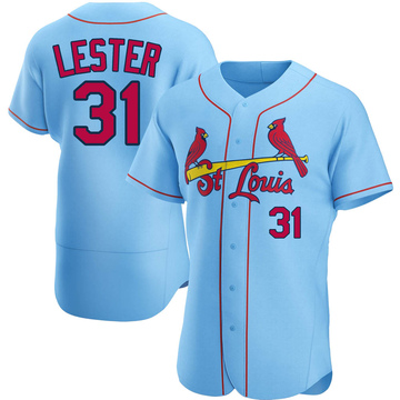 Jon Lester Men's Authentic St. Louis Cardinals Light Blue Alternate Jersey