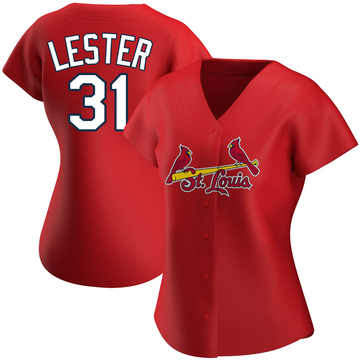 Jon Lester Women's Replica St. Louis Cardinals Red Alternate Jersey