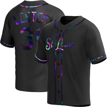 Jon Lester Youth Replica St. Louis Cardinals Black Holographic Alternate Jersey