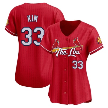 Kwang Hyun Kim Women's Limited St. Louis Cardinals Red 2024 City Connect Jersey
