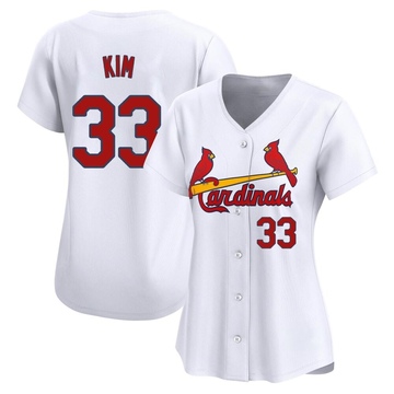 Kwang Hyun Kim Women's Limited St. Louis Cardinals White Home Jersey