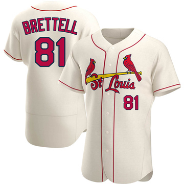 Michael Brettell Men's Authentic St. Louis Cardinals Cream Alternate Jersey