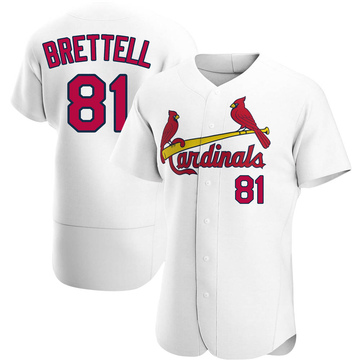 Michael Brettell Men's Authentic St. Louis Cardinals White Home Jersey