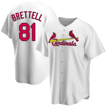 Michael Brettell Men's Replica St. Louis Cardinals White Home Jersey
