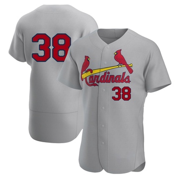 Nelson Velazquez Men's Authentic St. Louis Cardinals Gray Road Jersey