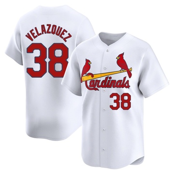 Nelson Velazquez Men's Limited St. Louis Cardinals White Home Jersey