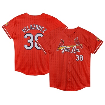 Nelson Velazquez Toddler Limited St. Louis Cardinals Red Preschool 2024 City Connect Jersey