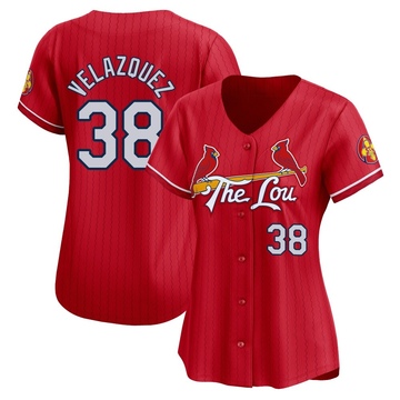 Nelson Velazquez Women's Limited St. Louis Cardinals Red 2024 City Connect Jersey