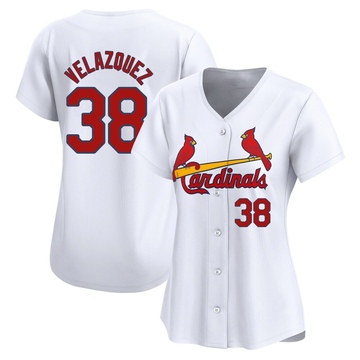 Nelson Velazquez Women's Limited St. Louis Cardinals White Home Jersey