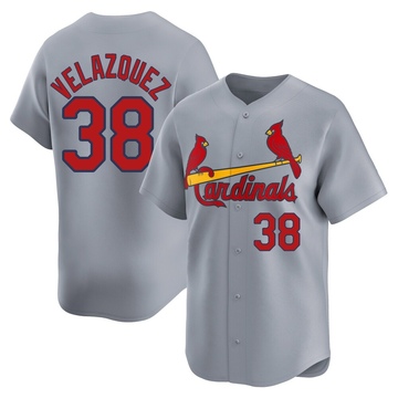 Nelson Velazquez Youth Limited St. Louis Cardinals Gray Away Jersey