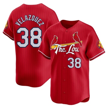 Nelson Velazquez Youth Limited St. Louis Cardinals Red 2024 City Connect Jersey