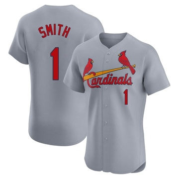 Ozzie Smith Men's Elite St. Louis Cardinals Gray Road Jersey