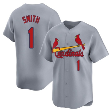Ozzie Smith Men's Limited St. Louis Cardinals Gray Away Jersey