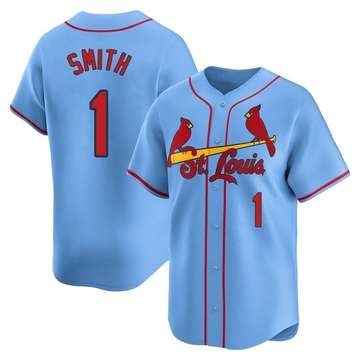 Ozzie Smith Men's Limited St. Louis Cardinals Light Blue Alternate Jersey