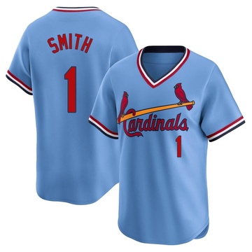 Ozzie Smith Men's Limited St. Louis Cardinals Light Blue Cooperstown Collection Jersey
