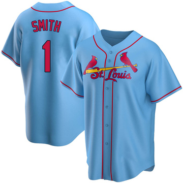 Ozzie Smith Men's Replica St. Louis Cardinals Light Blue Alternate Jersey