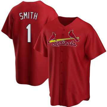 Ozzie Smith Men's Replica St. Louis Cardinals Red Alternate Jersey