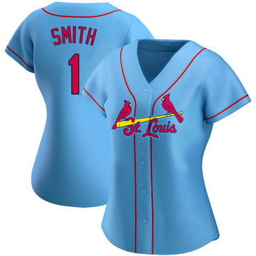 Ozzie Smith Women's Authentic St. Louis Cardinals Light Blue Alternate Jersey