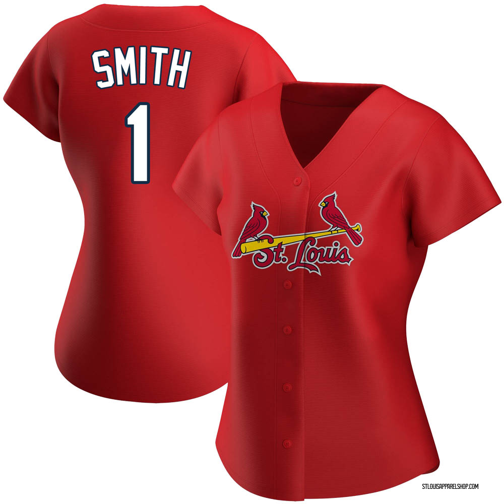 Ozzie Smith Women's Authentic St. Louis Cardinals Red Alternate Jersey