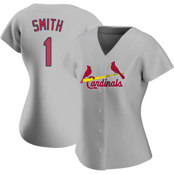 Ozzie Smith Women's Replica St. Louis Cardinals Gray Road Jersey