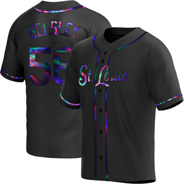 Ryan Helsley Youth Replica St. Louis Cardinals Black Holographic Alternate Jersey