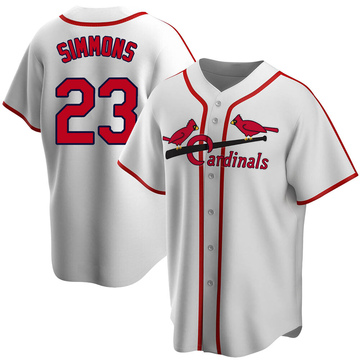 Ted Simmons Men's St. Louis Cardinals White Home Cooperstown Collection Jersey