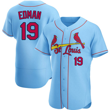 Tommy Edman Men's Authentic St. Louis Cardinals Light Blue Alternate Jersey