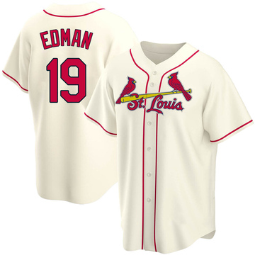 Tommy Edman Men's Replica St. Louis Cardinals Cream Alternate Jersey