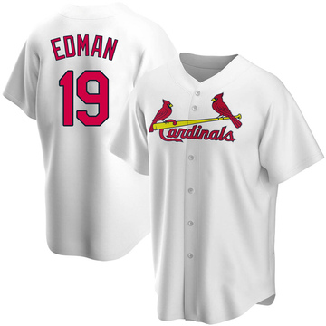 Tommy Edman Men's Replica St. Louis Cardinals White Home Jersey