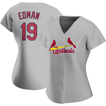 Tommy Edman Women's Replica St. Louis Cardinals Gray Road Jersey