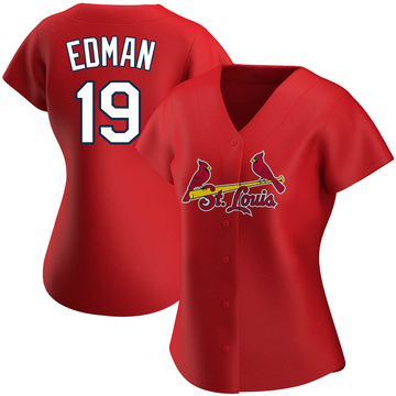 Tommy Edman Women's Replica St. Louis Cardinals Red Alternate Jersey