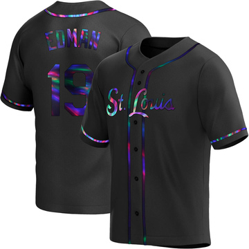 Tommy Edman Youth Replica St. Louis Cardinals Black Holographic Alternate Jersey
