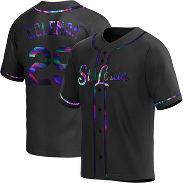 Vince Coleman Youth Replica St. Louis Cardinals Black Holographic Alternate Jersey