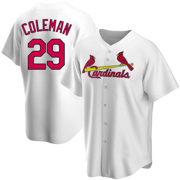 Vince Coleman Youth Replica St. Louis Cardinals White Home Jersey