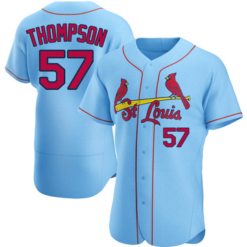 Zack Thompson Men's Authentic St. Louis Cardinals Light Blue Alternate Jersey
